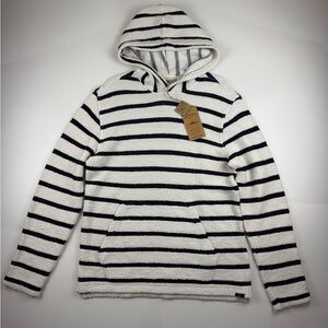 NWT Faherty Whitewater Pullover Hoodie BoothBay Stripe Size Medium Beach Surf